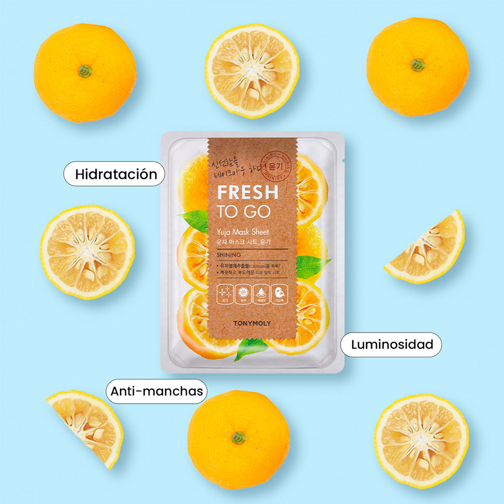 FRESH TO GO YUJA MASK SHEET (MASCARILLA FACIAL DE NARANJA)